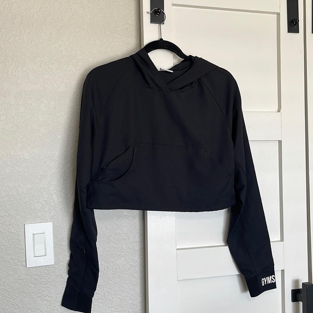 Gymshark hooded cropped jacket